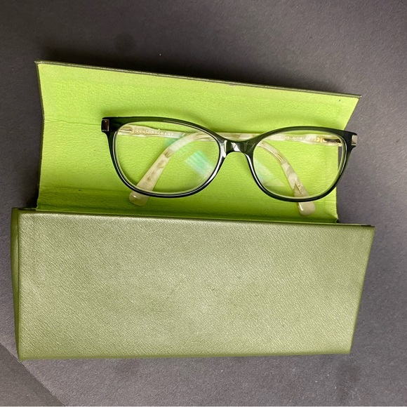 Longchamp Green and Cream Women's Glasses - Picture 3 of 7